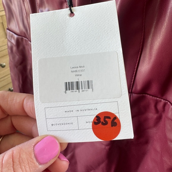 NOOKIE LEONA MIDI DRESS - WINE - Picture 5 of 7